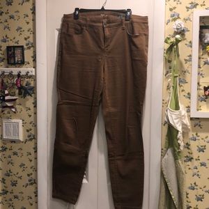 Style and Co brown jeans